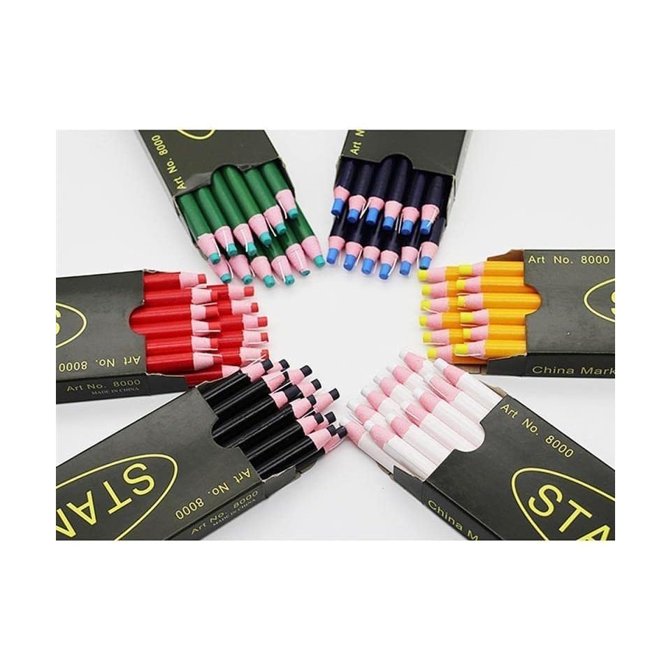 Tailor’s Chalk Marker Pens 6 Pieces – Multicolor