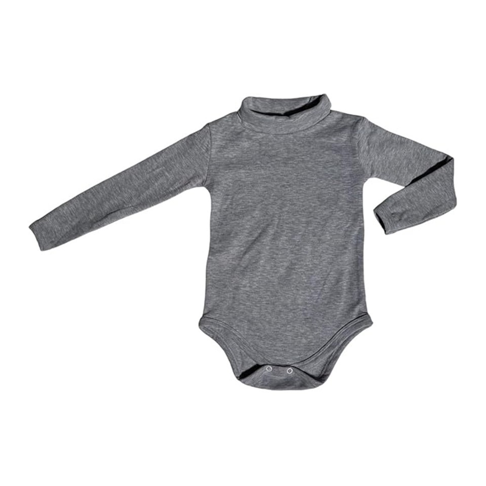 Newborn Salopette Long Sleeves - Dark Gray