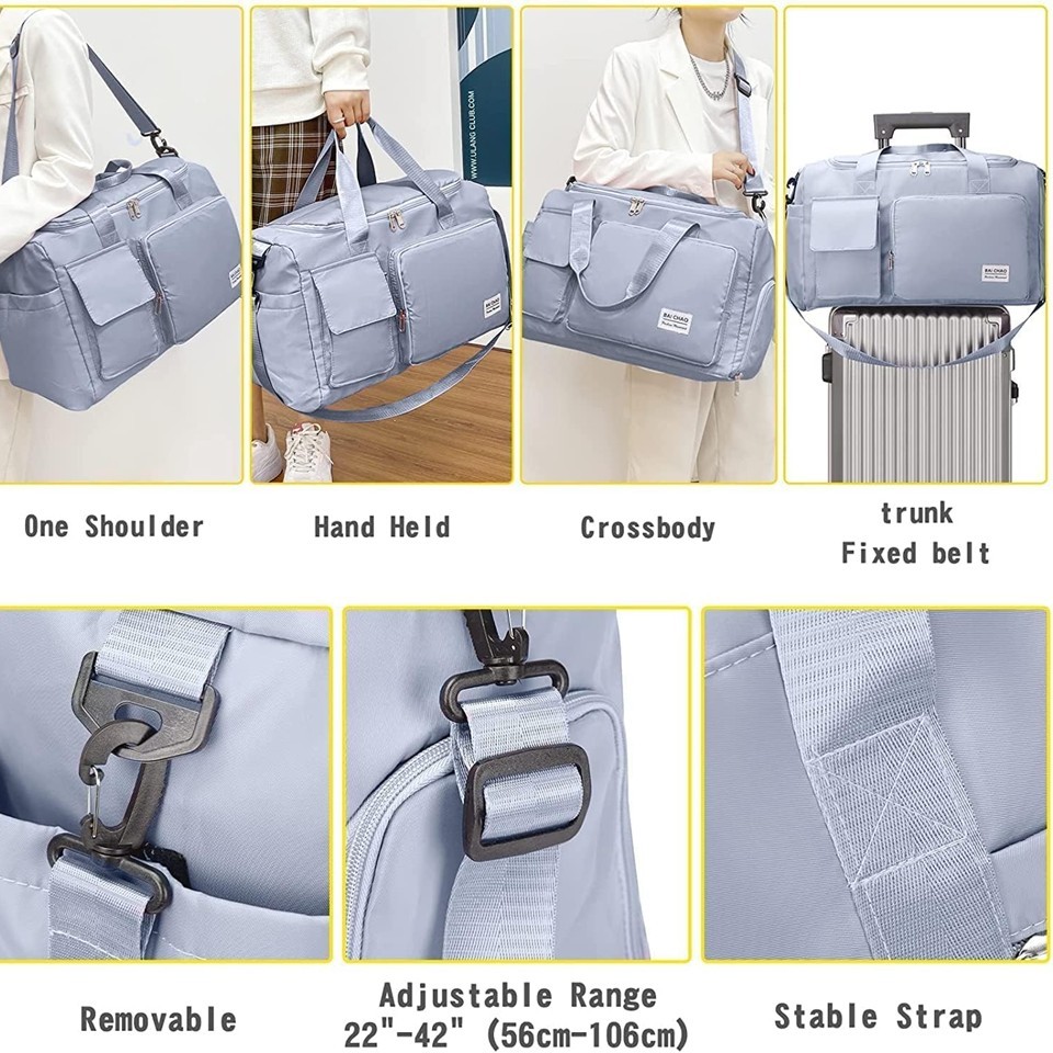 Foldable Waterproof Travel Bag – Multicolor