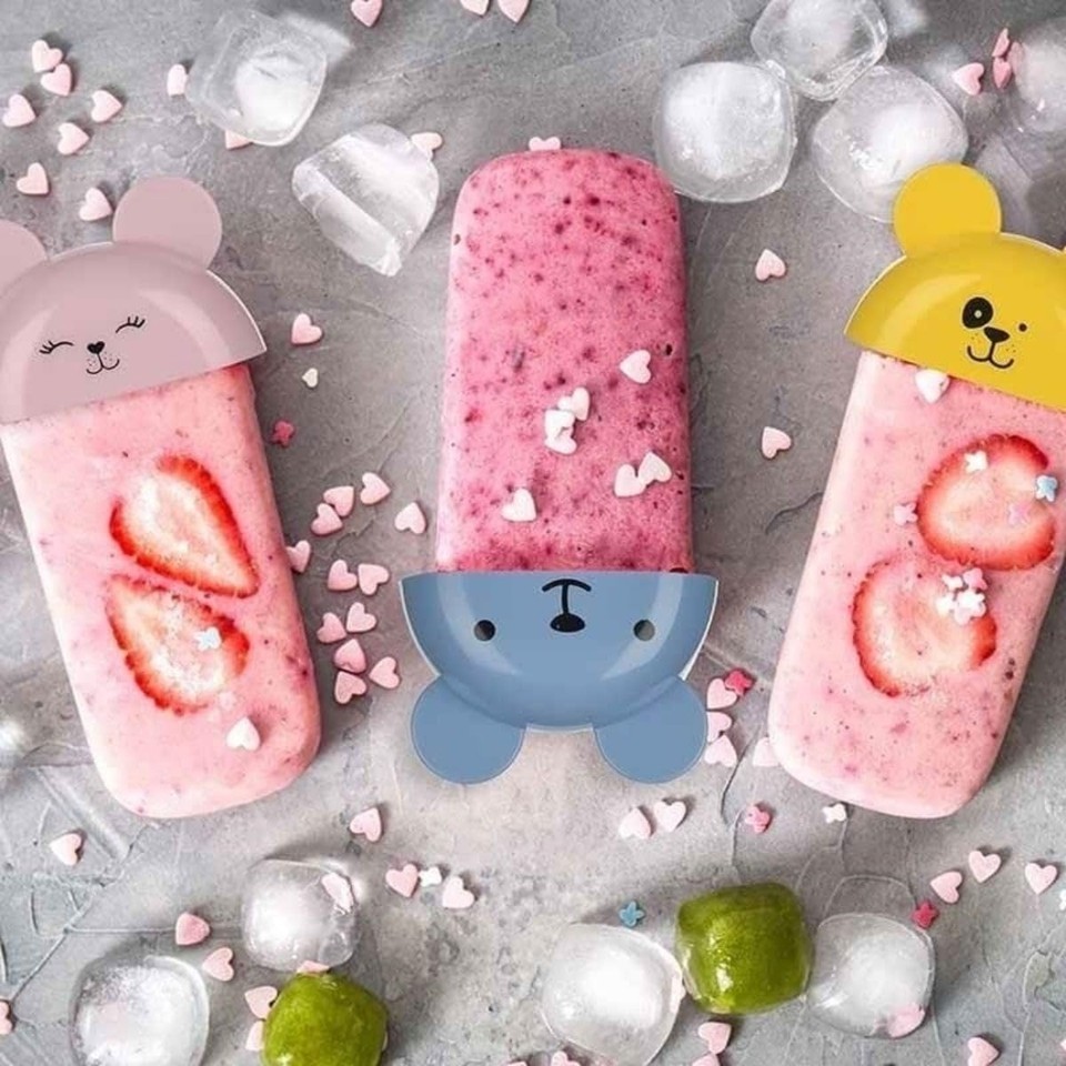 Rabbit Shape Ice Cream Mold 4 Pieces – Multicolor