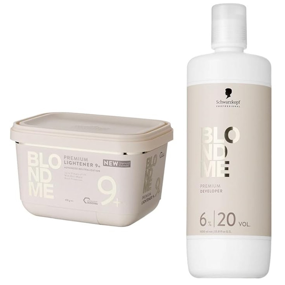 Schwarzkopf BlondMe Lightener & Developer Bundle – 450g + 1000ml
