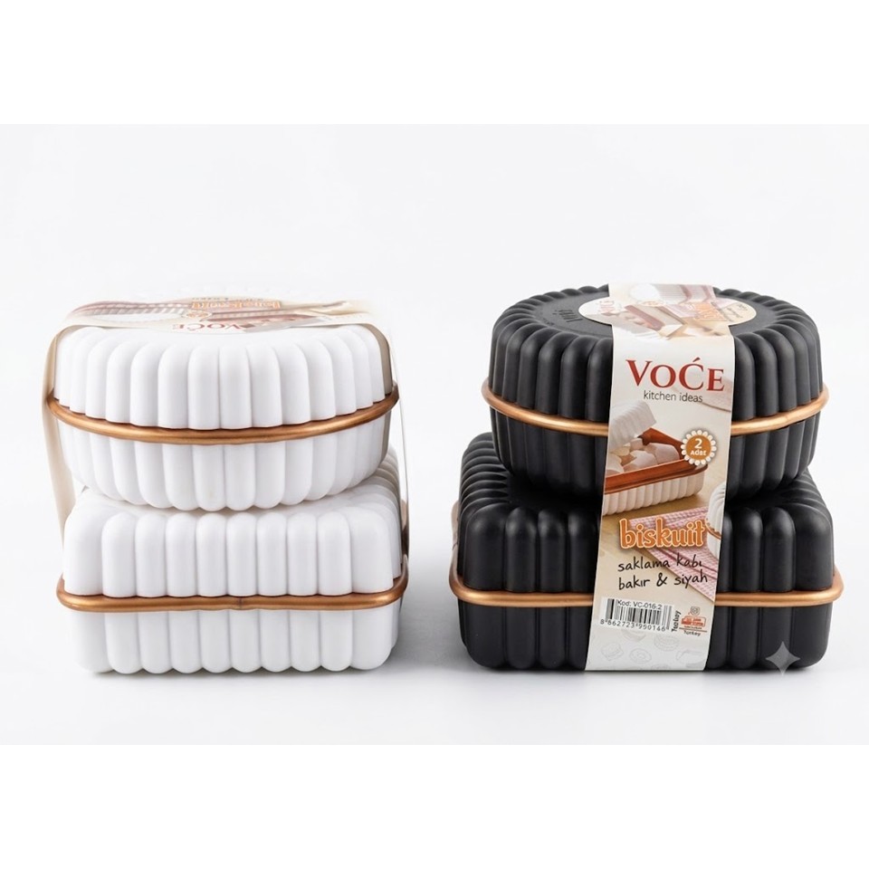 Cookie Storage Container Set 2 Pieces – Multicolor