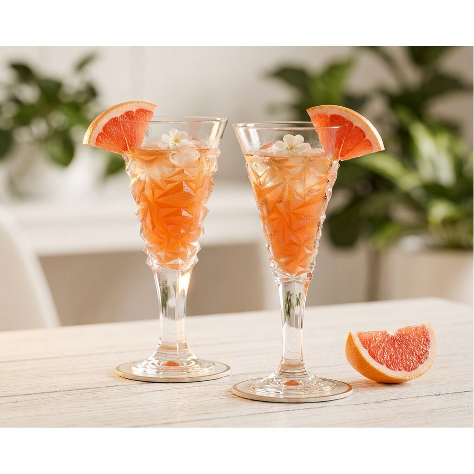 City Glass La Rose Glass Set – 6 Pieces