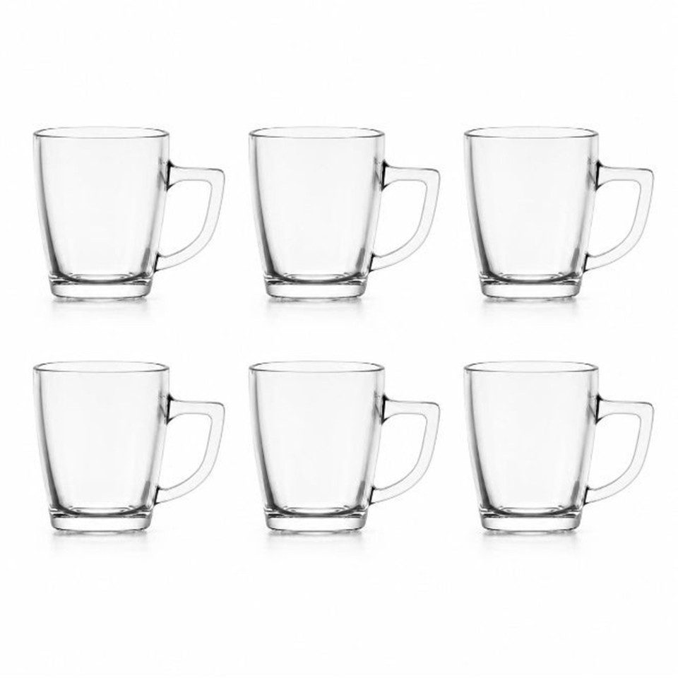 City Glass Paris Mug Set – 6 Pieces