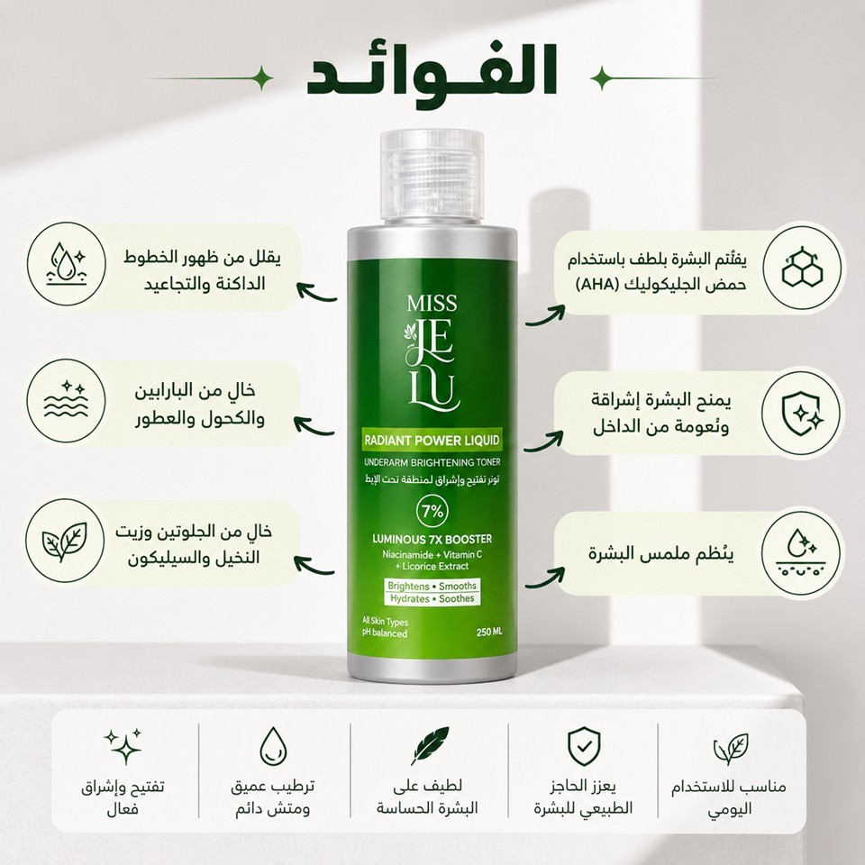 مجموعة ميس جي لو للعناية وتفتيح الأندر آرم – قطعتان