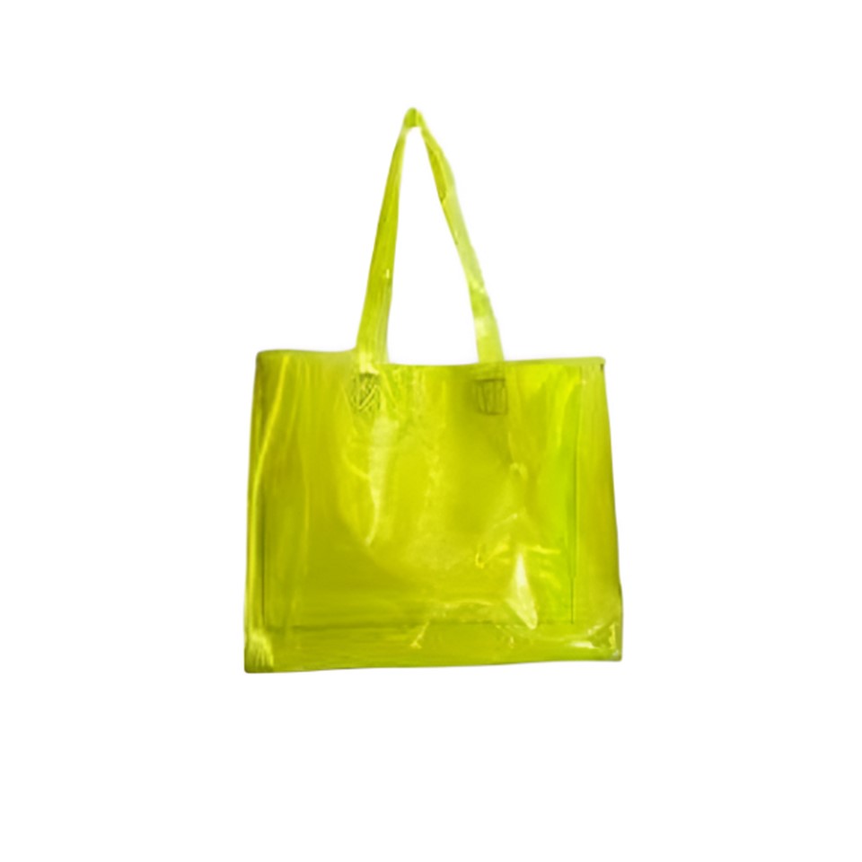 Women's Bag With Transparent Design-Yellow