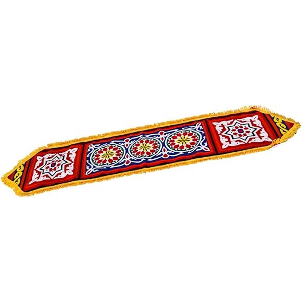 Runner Cloth Printed linen, 140 * 25 Cm – Ramadan Style, Multi Color