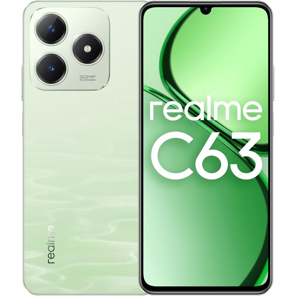 Realme C63 Dual SIM 6GB RAM 128GB 4G - Jade Green - Middle East Version