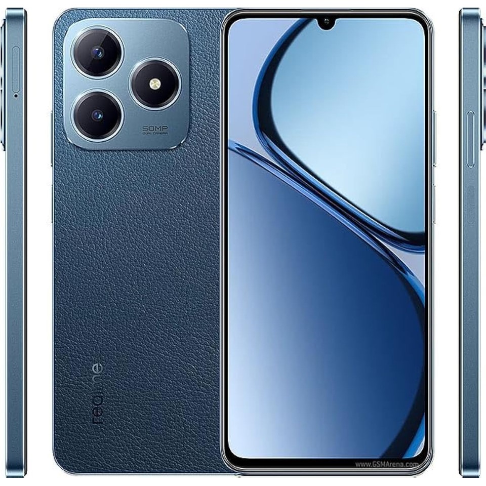 Realme Mobile - C63 Dual SIM Blue Leather 6+6GB RAM 128GB 4G - Middle East Version