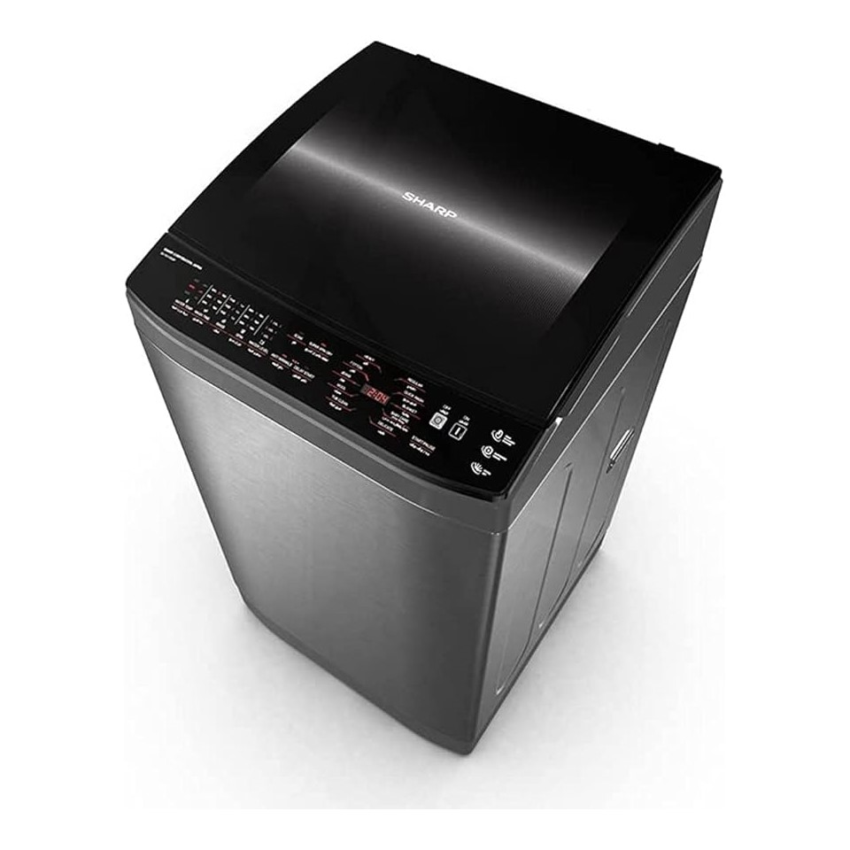 Sharp Washing Machine 11KG Top Load , Dark Silver - ES-TN11GDSP