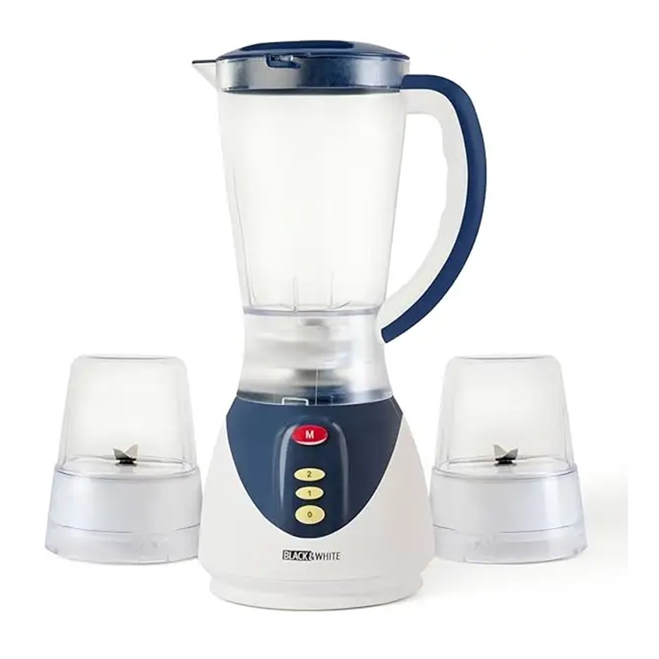 Black And White  Electric Blender 1.5 Liter, 500 Watt, White Navy - BL-5000