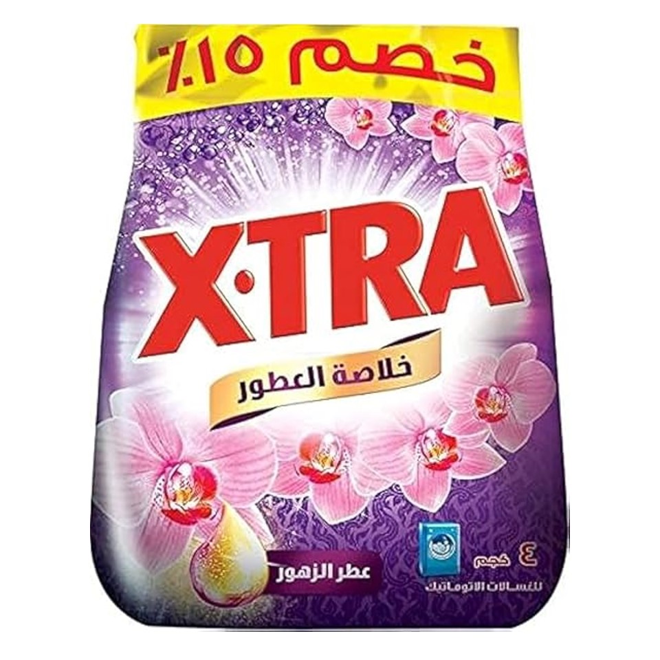 مسحوق غسيل بعطر الزهور من اكسترا - 4 كجم