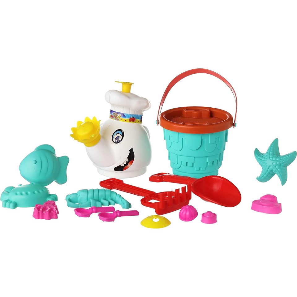 Sea Toys Set with Beach Bucket - 6 Pieces
