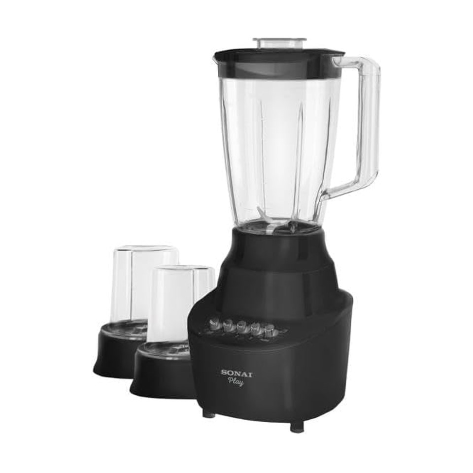 Sonai Play Countertop Blender 1.5 Liter, 400 Watt, Black - MAR-2300
