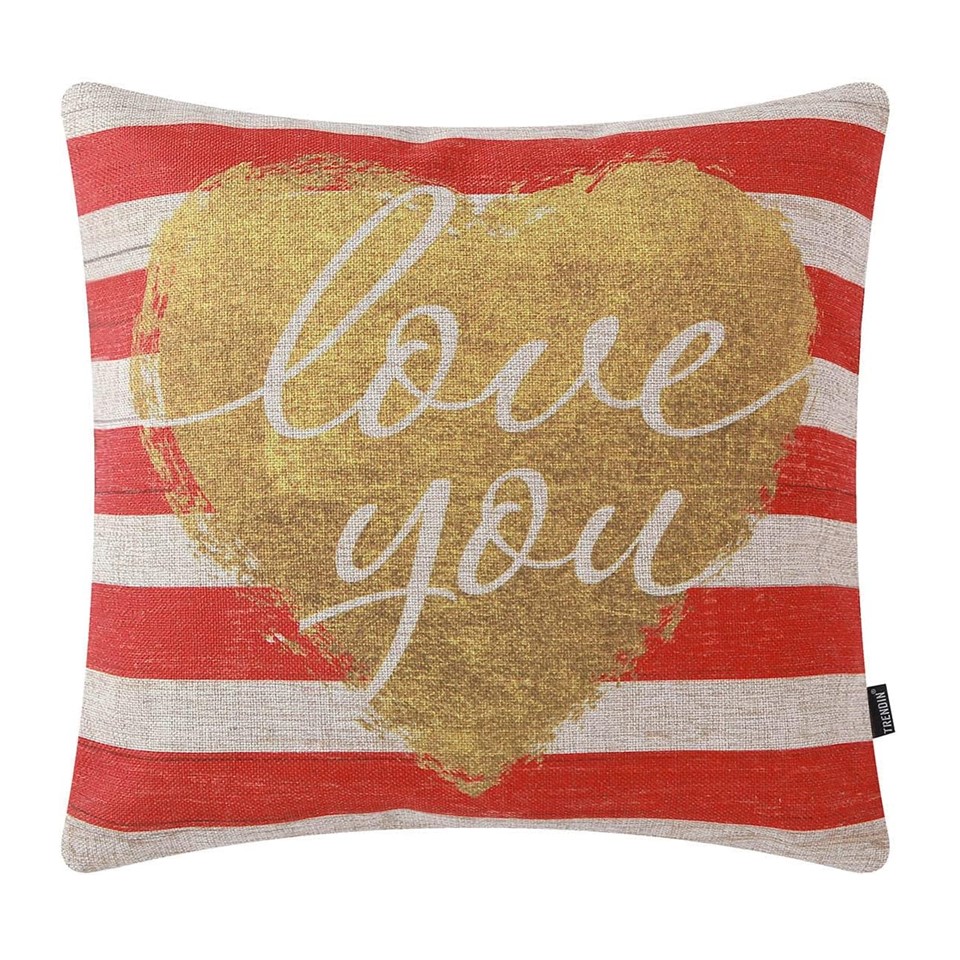 Pillow Covers Love You  18 X 18 Inches - PL834TR