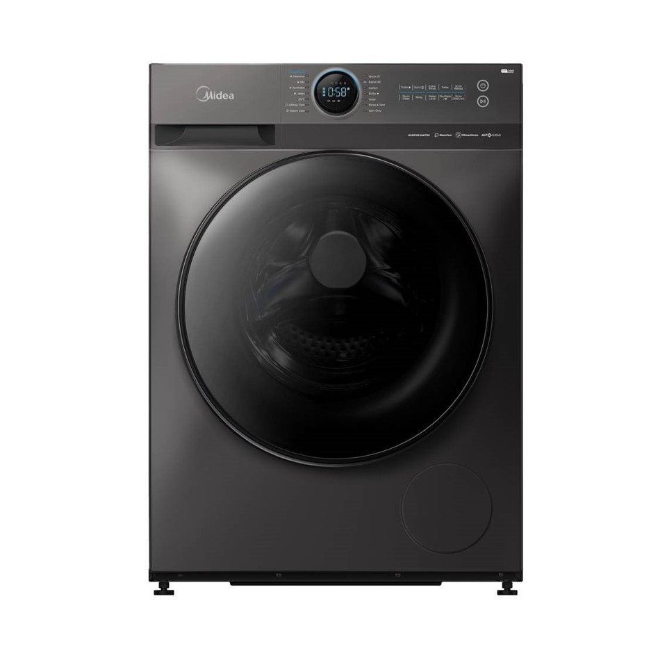 غسالة ميديا 9 كجم ​​تحميل أمامي ، فضي - MF200W90B/TTC