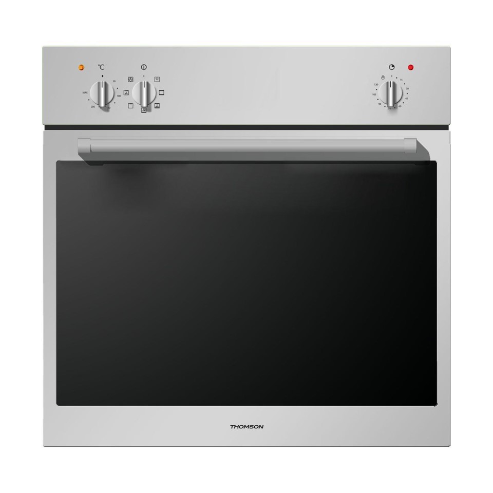 Thomson Built-In Gas Oven & Gas Grill 60 Cm 75 Liter Full Safety With Fan - To6GGV/S-F
