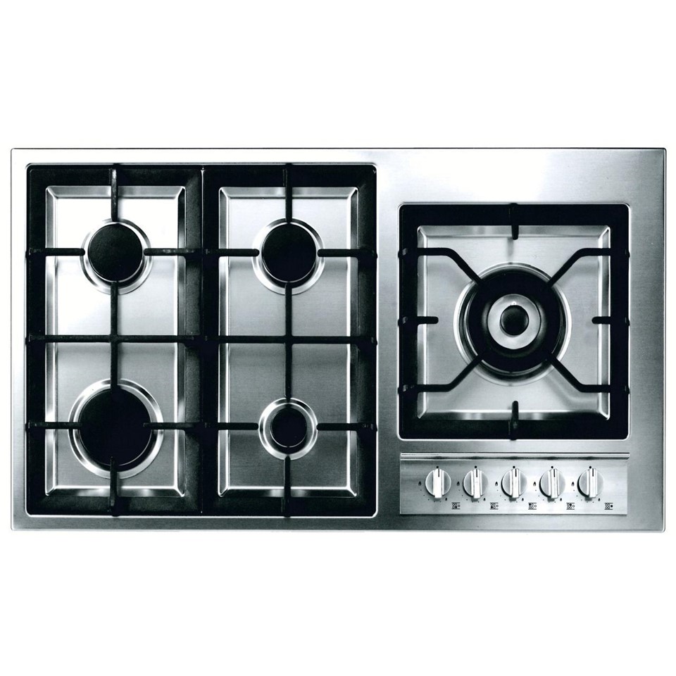 Thomson Gas Hob 90 Cm 5 Burners Electronic Ignition Safety Cast Iron - TH9G5VC/S