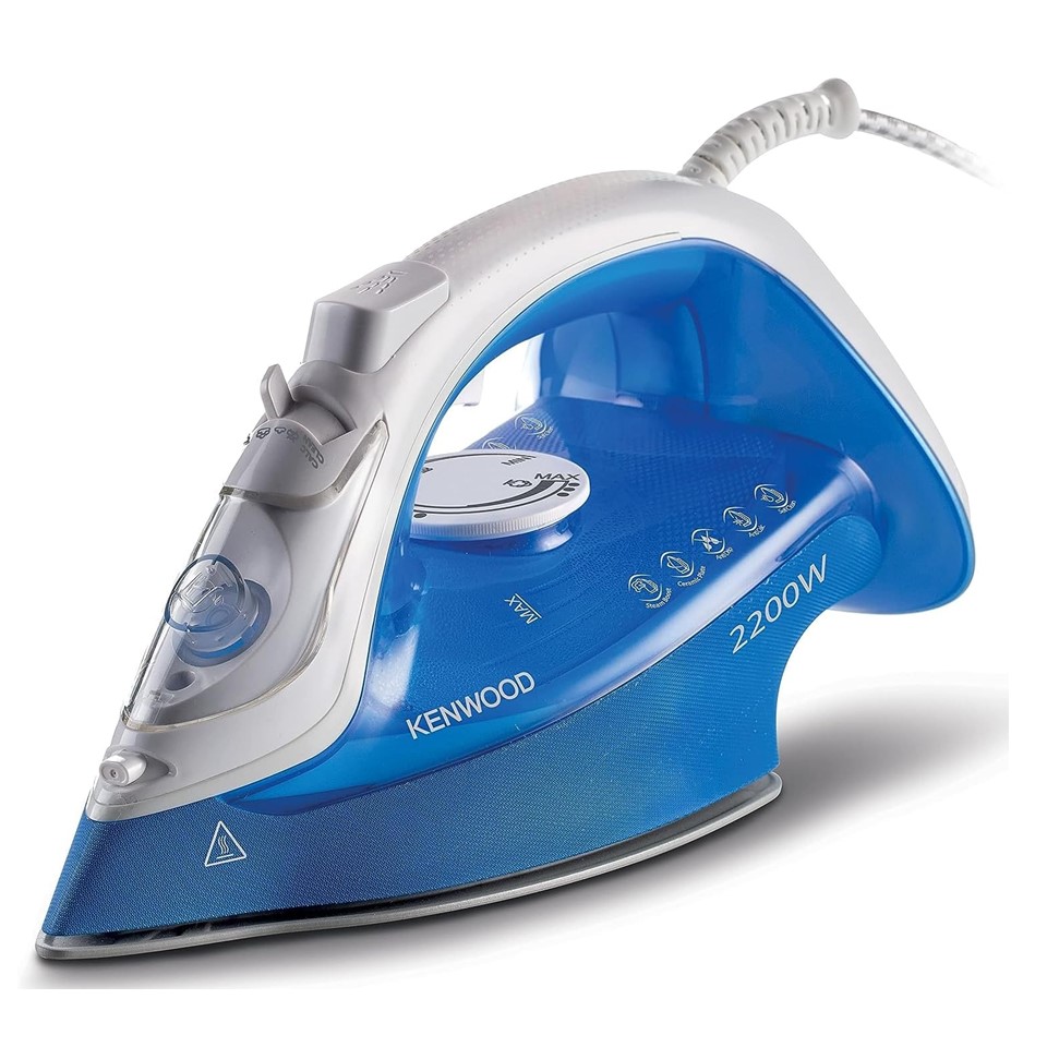 Kenwood Steam Iron, 2200 Watt, White Blue - STP60.000WB