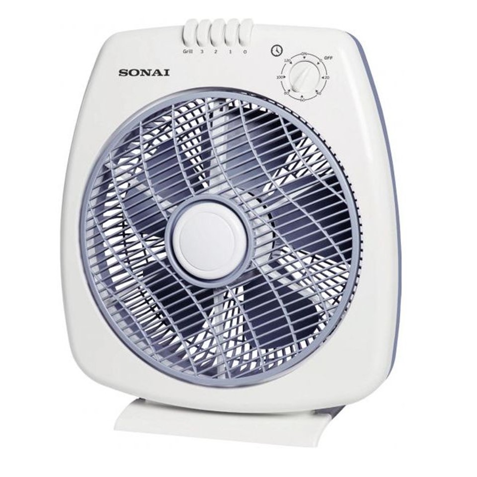 Sonai Box Fan 12 Inch, White - Mar-3012