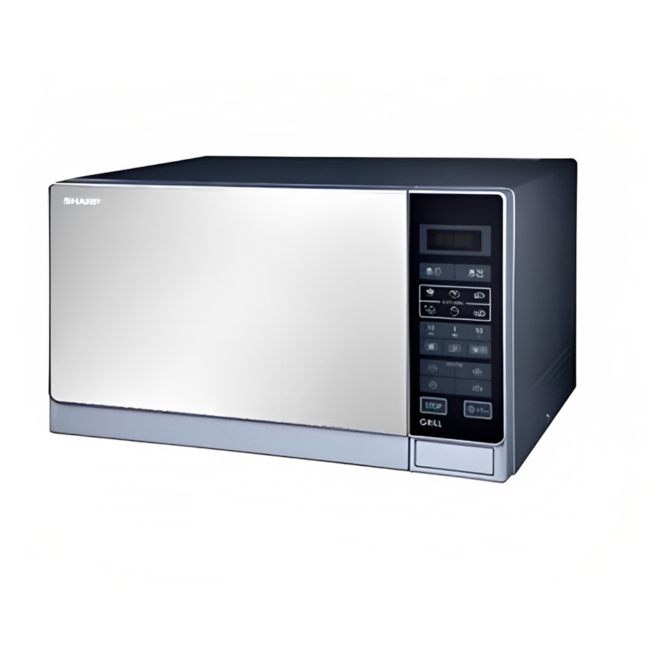 Sharp Microwave With Grill 25 Liter, 1000 Watt, Silver - R-75MT(S)