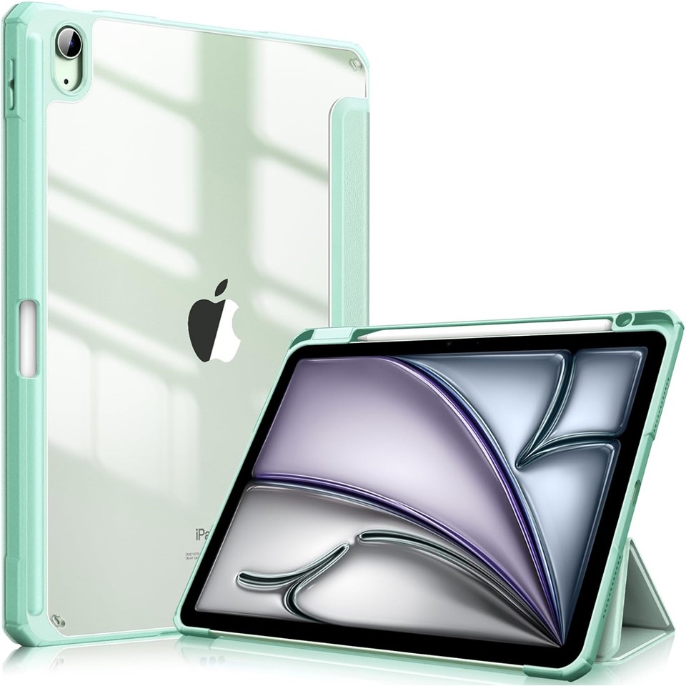 Fintie Hybrid Case for IPad Air Cover With Clear Back Pencil Holder