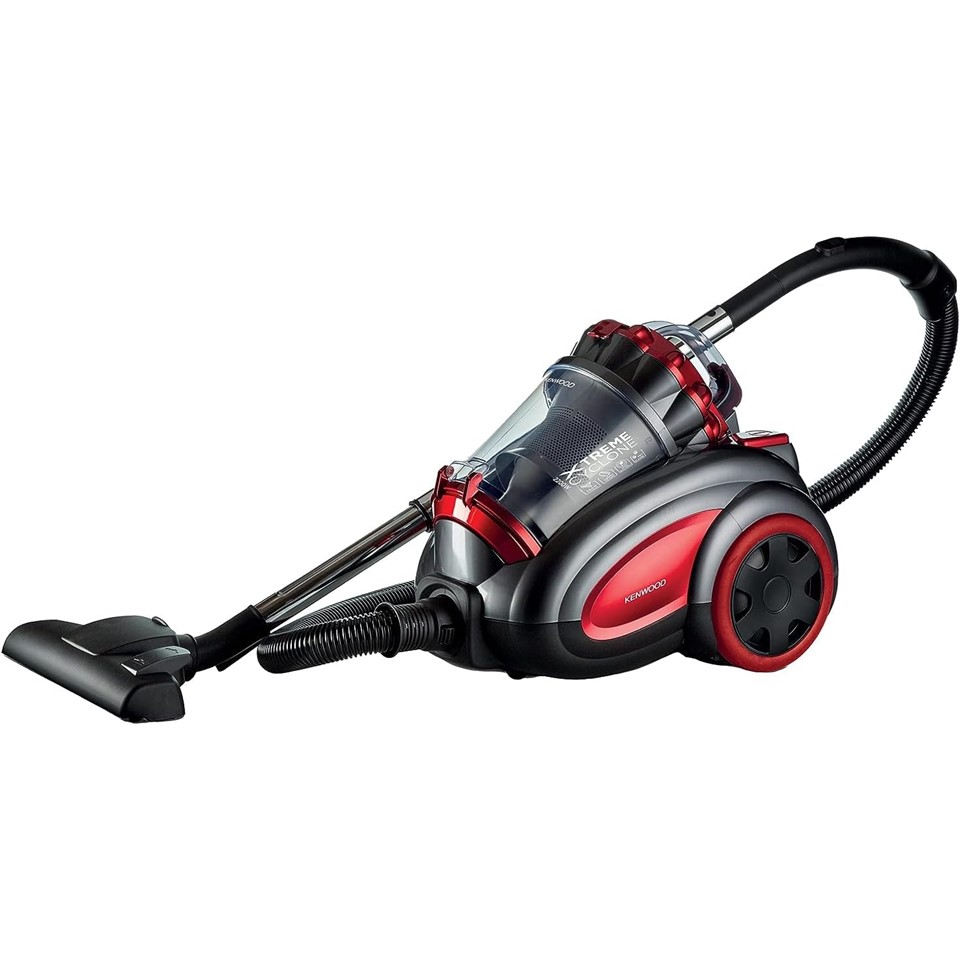 Kenwood Bagless Vacuum Cleaner 2200 Watt, Black And Red - VBP80.000RG