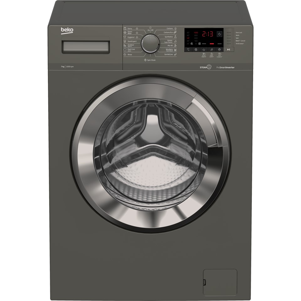 Beko 7 Kg Washing Machine Front Loading , Inverter Motor, Grey - WTV 7512 XMCI2