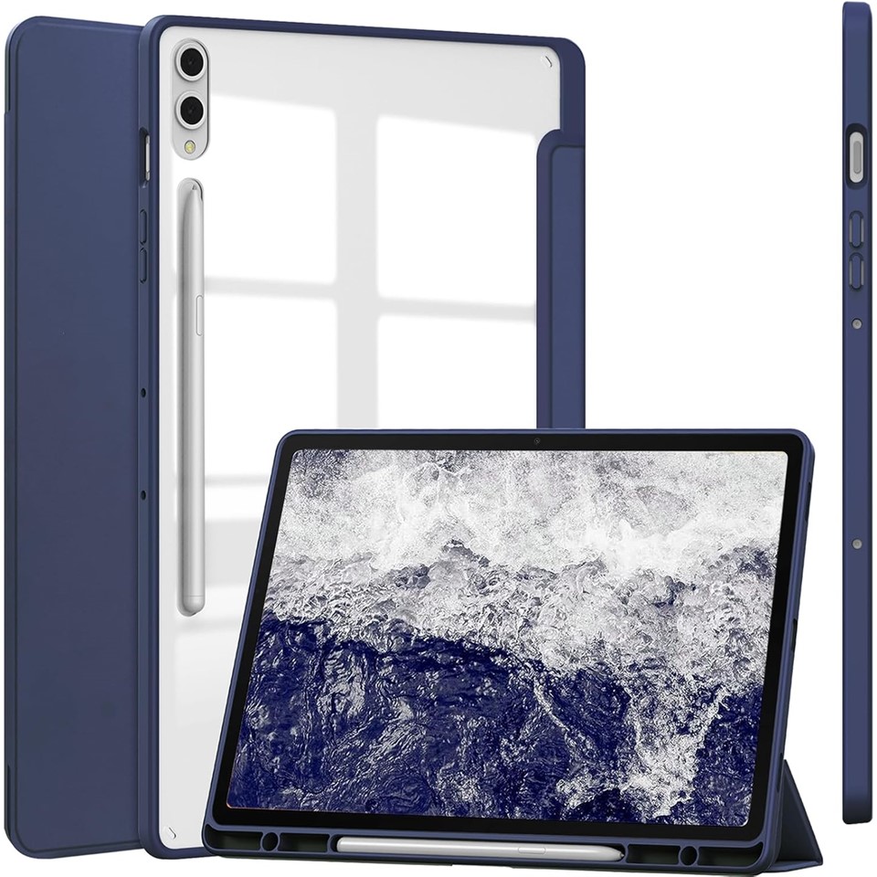 Ninki for Samsung Galaxy Tab S10 Case Pencil Holder - Blue
