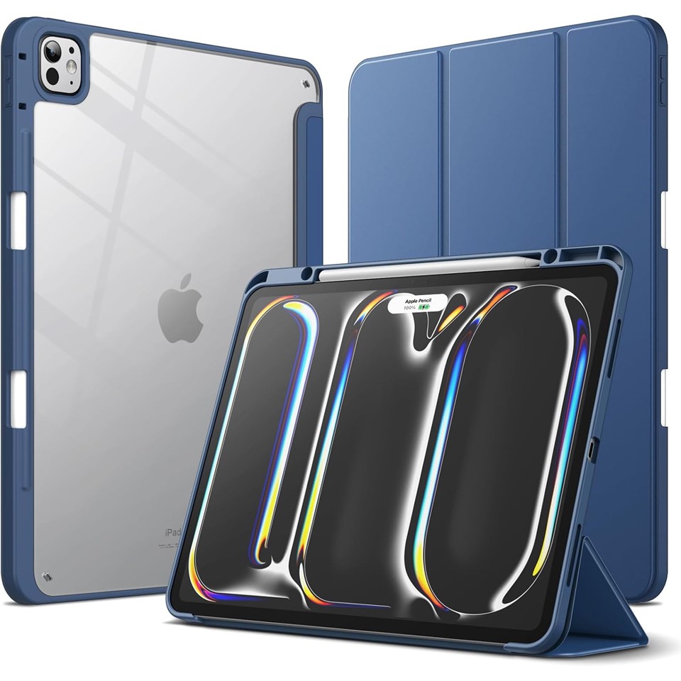 Jetech IPad Pro Case With Pen Holder Transparent Back Cover