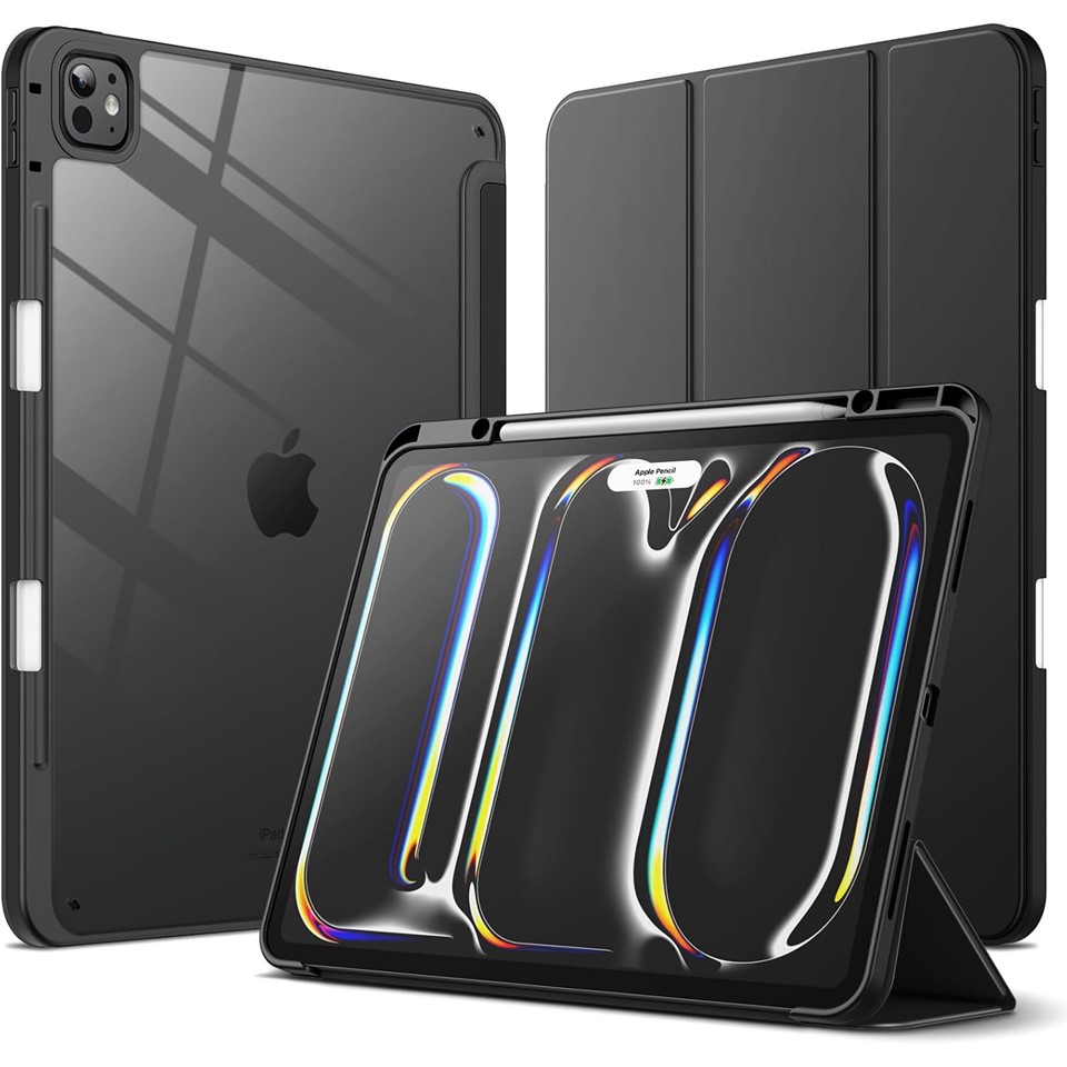 Jetech IPad Pro Case With Pen Holder Transparent Back Cover