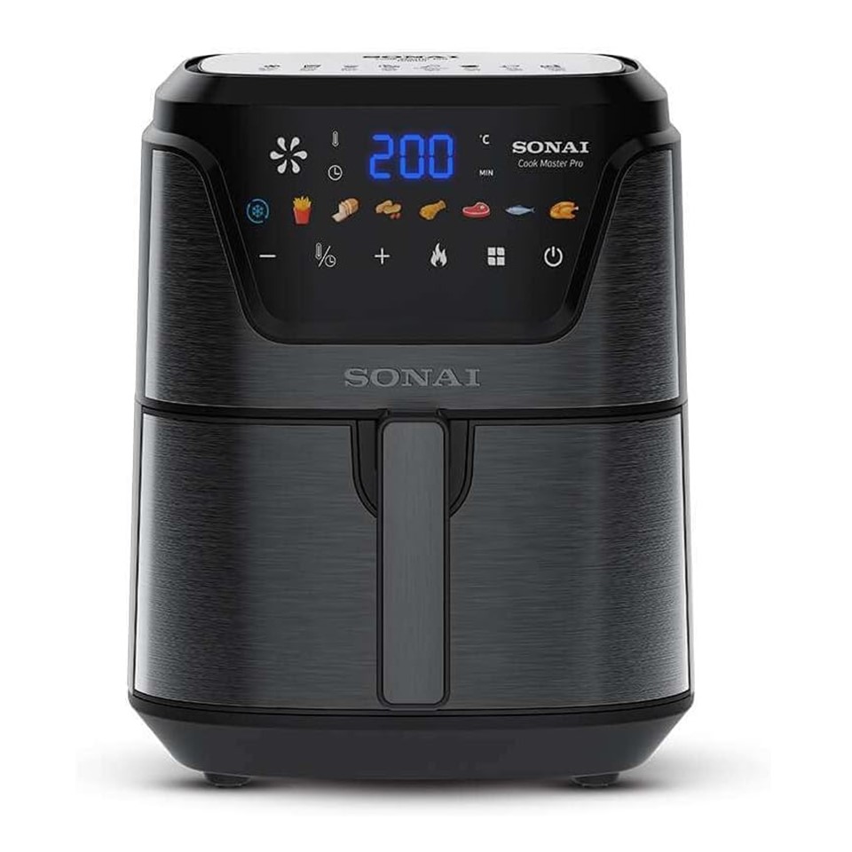 Sonai Air Fryer Digital Cook Master Pro 7 Liter, 2000 Watt, Black - MAR-711