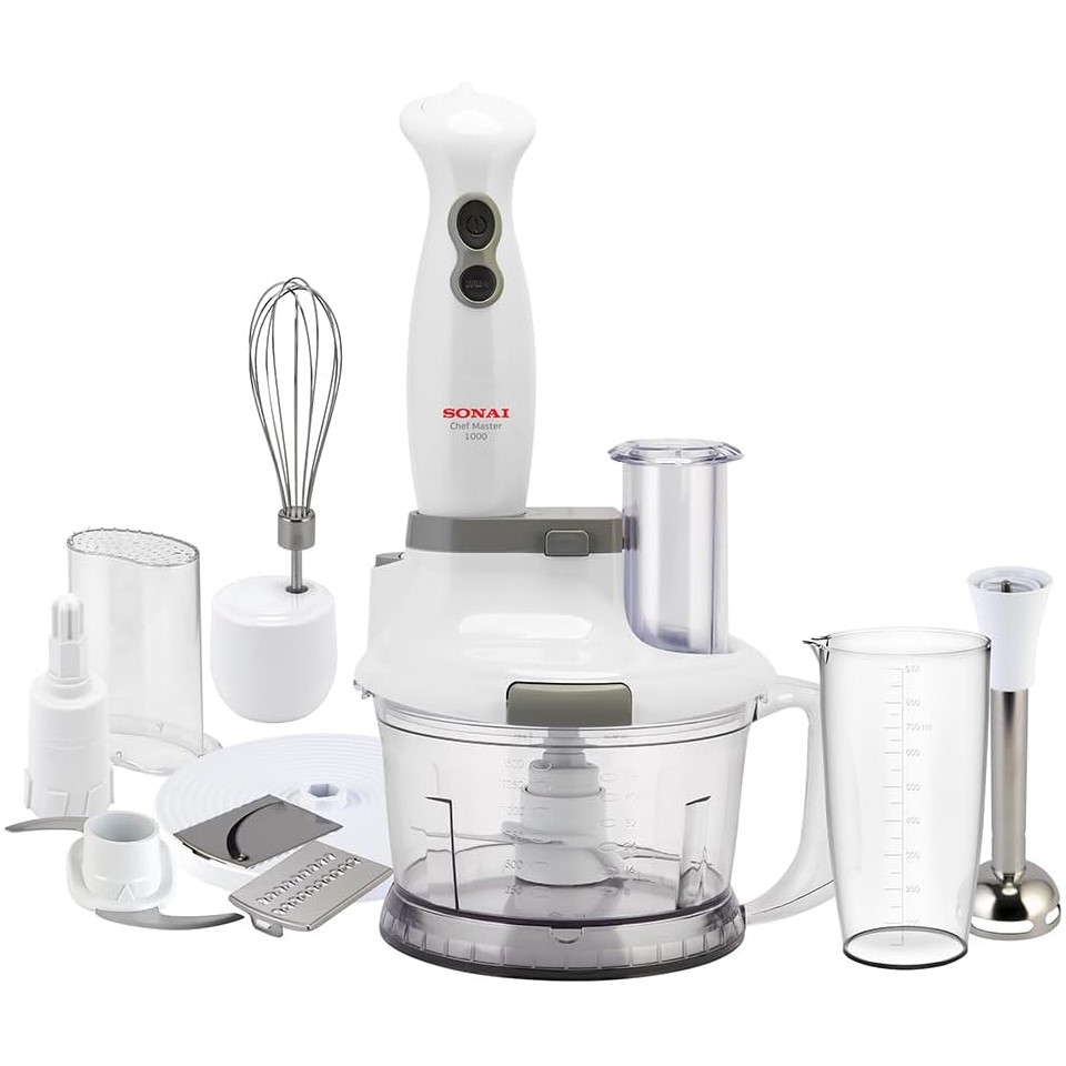 Sonai Chef Master Hand Blender 1000 Watt, White- SH-522