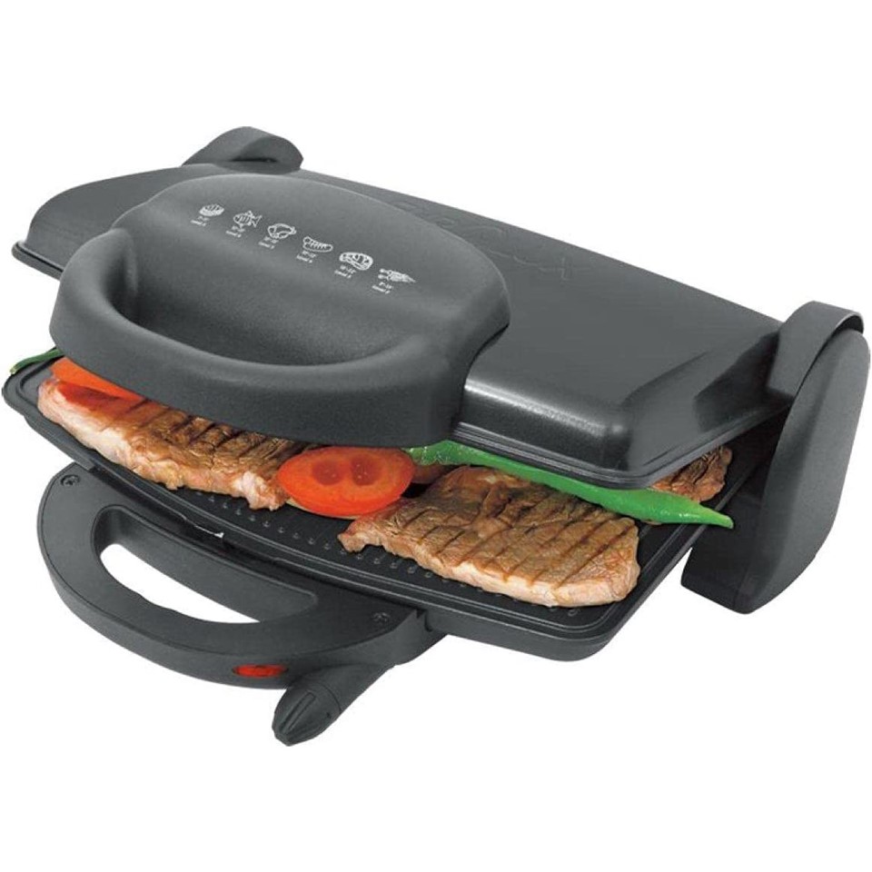 Sonai 2 in 1 Sandwich Maker 1800 Watt, Black - SH-300