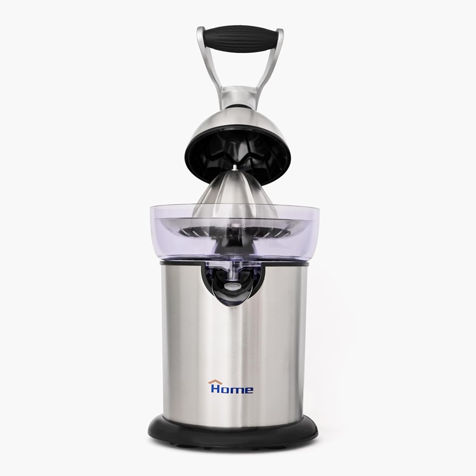 Home Electric And Manual Stainless Steel Juicer 130 Watt - Silver -  KD500