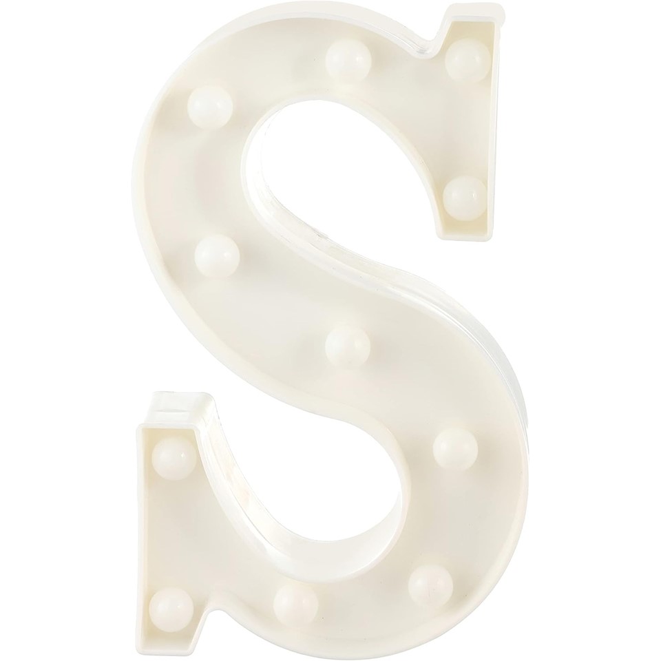 LED Letter S Light – Stylish Decor