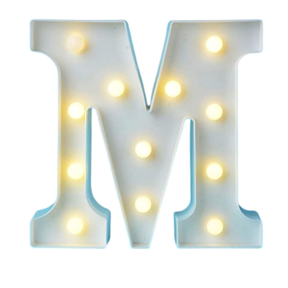 LED Letter M Light – Stylish Decor