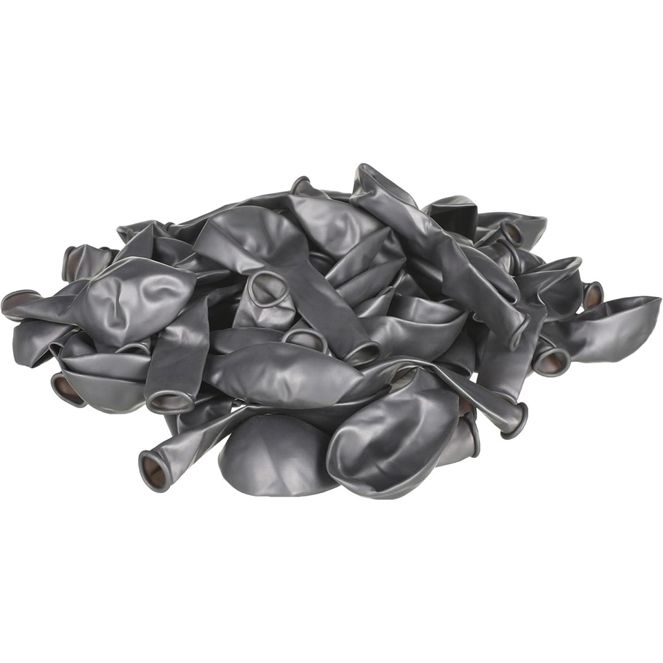 Yuefan Balloons Latex Balloon 100 Pieces - Grey