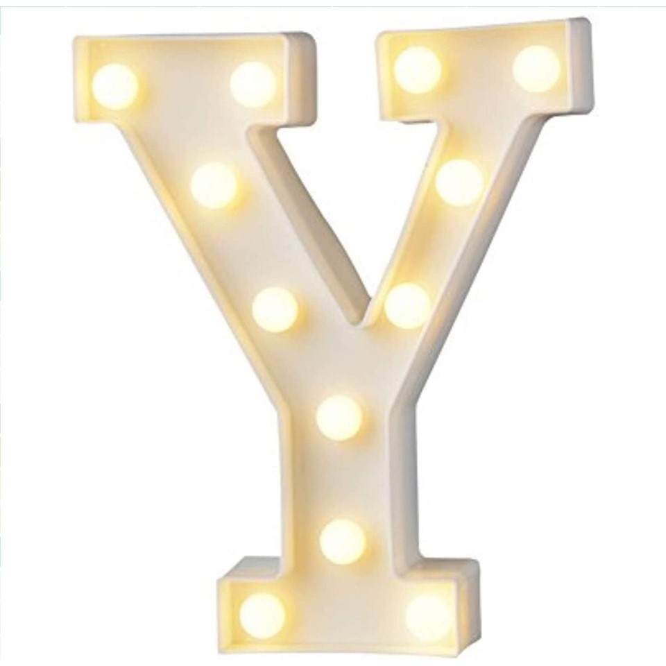 LED Letter Y Light – Stylish Decor
