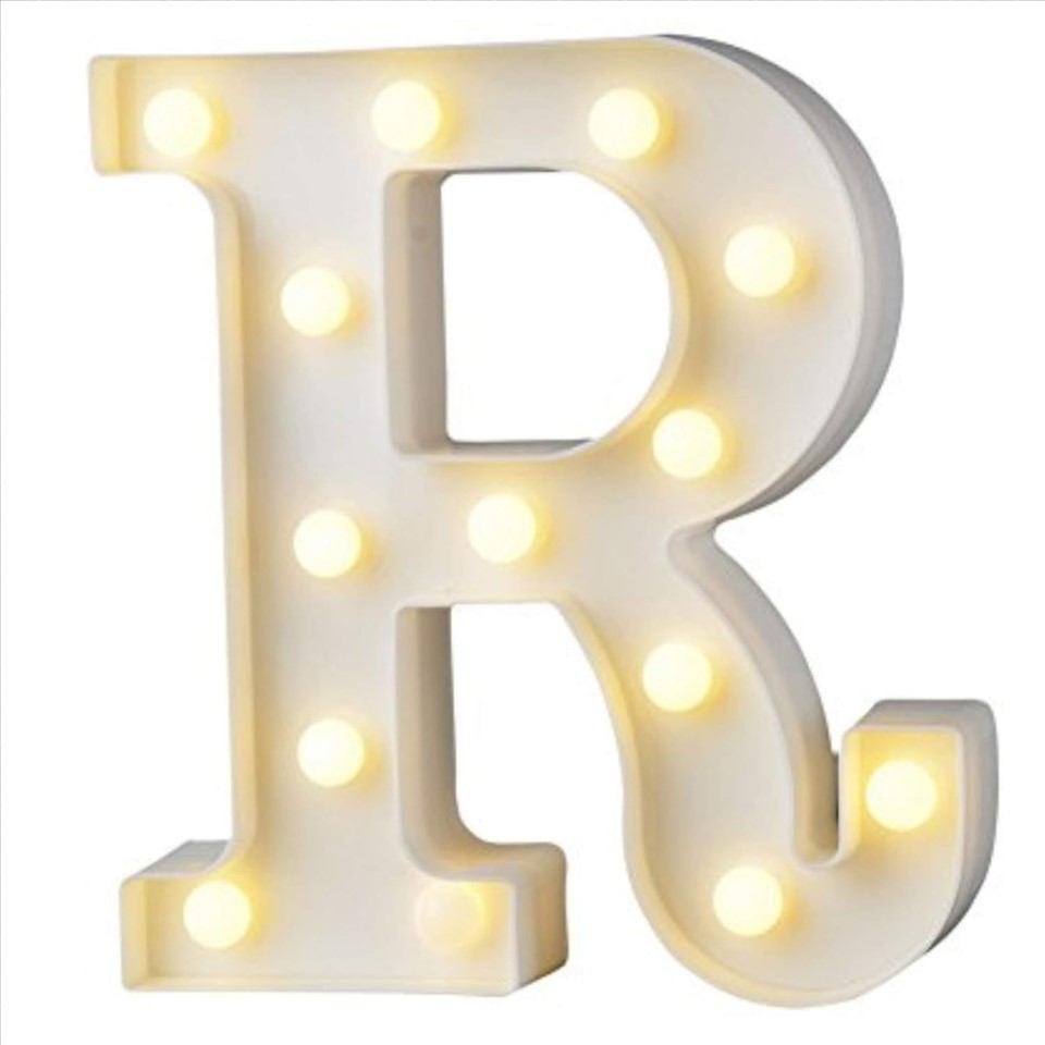 LED Letter R Light – Stylish Decor