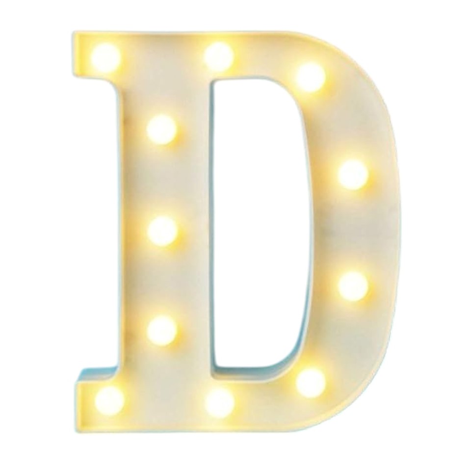 LED Letter D Light – Stylish Decor