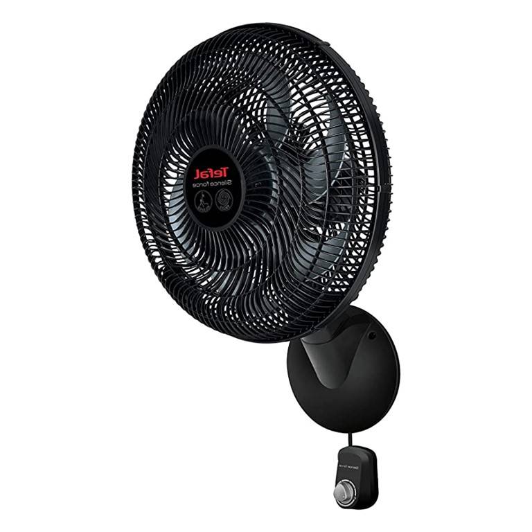 Tefal Silence Force Wall Fan, 16 Inch, 3 Speeds, Black - VG4150EE