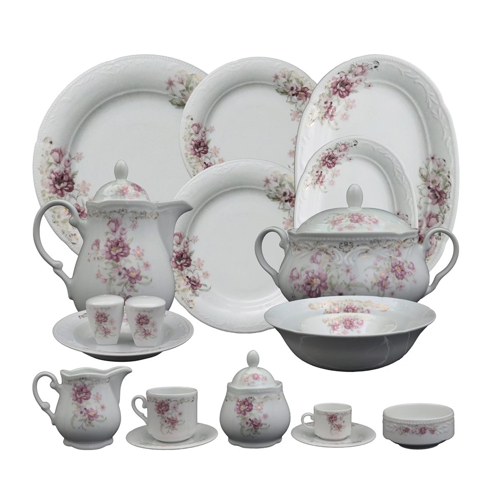 Dinnerware Set Fathy Mahmoud Baraka Collection-Golden Garden Edition 68 pieces