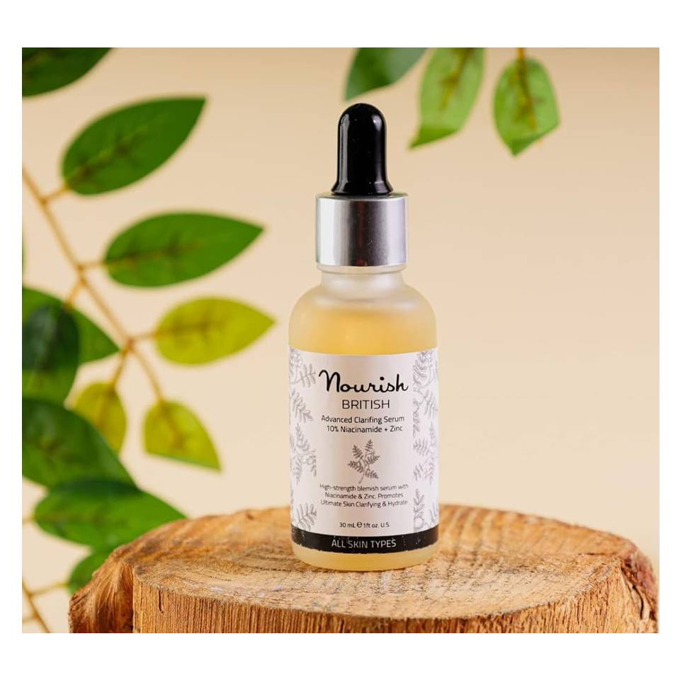 Nourish British Advanced Clarifying Serum 10% Niacinamide + Zinc - 30 ml