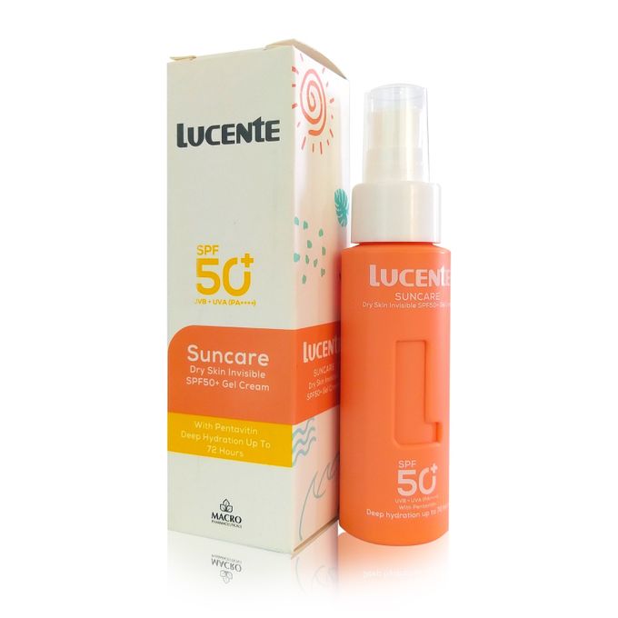 ماكرو لوسينتي - كريم جل للعناية بالبشرة الجافة وغير مرئي بعامل حماية من الشمس SPF50+ - 50 مل