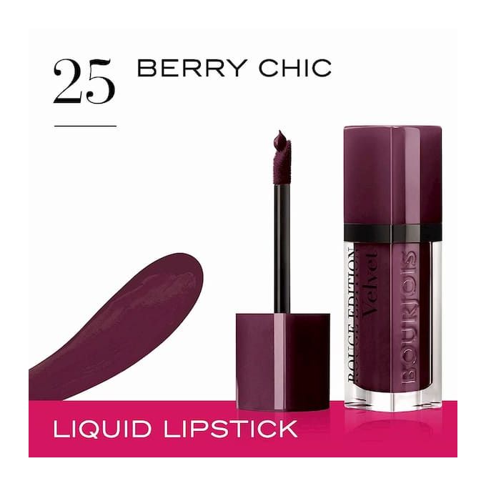 Bourjois Velvet Liquid Matte Lipstick - 25 Berry Chic