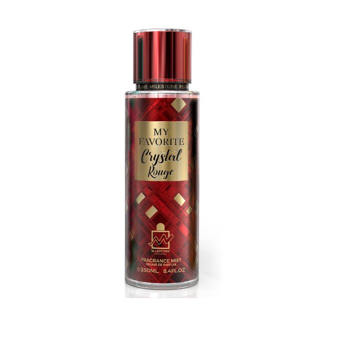 Milestone Crystal Rouge Fragrance Mist - For Women - 250ml