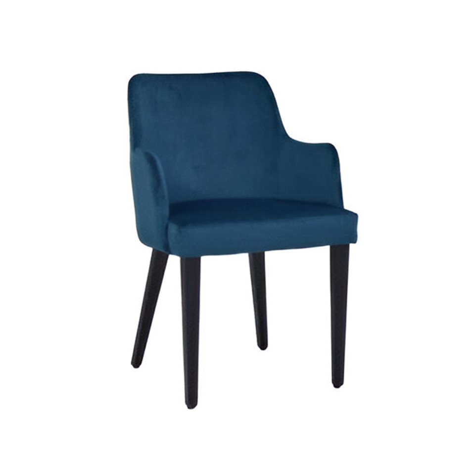 Modern Fabric Chair - blue