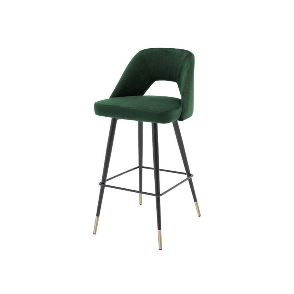 Barstool Modern Luxury Fabric - Green