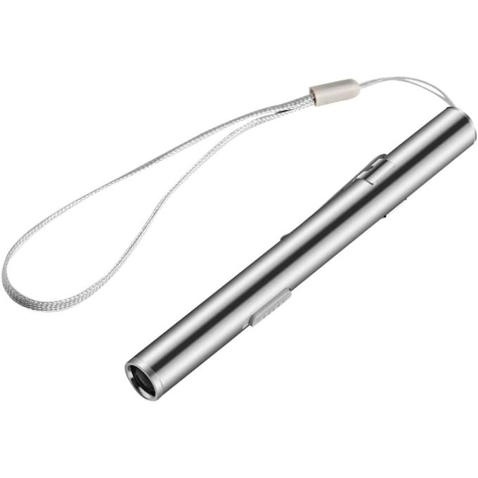 Luminous Pen Mini USB Flashlight With Stainless Steel Clip